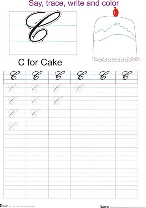 capital c cursive|Capital Letter C in Cursive .